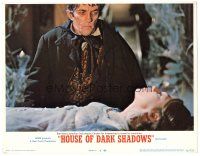 3y553 HOUSE OF DARK SHADOWS LC #6 '70 vampire Jonathan Frid about to turn Kathryn Leigh Scott!