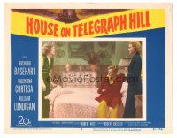 3y556 HOUSE ON TELEGRAPH HILL LC #3 '51 Richard Basehart, Valentine Cortesa, Robert Wise noir!