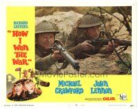 3y557 HOW I WON THE WAR LC #1 '68 great close up of John Lennon aiming his rifle in trench!