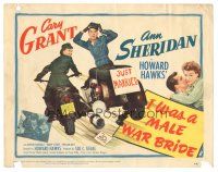3y151 I WAS A MALE WAR BRIDE TC '49 World War II images of Cary Grant and Ann Sheridan in uniform