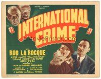 3y152 INTERNATIONAL CRIME TC '38 Rod La Rocque as The Shadow, Astrid Allwyn, mystery!