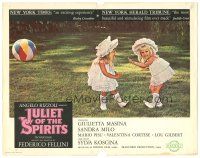 3y597 JULIET OF THE SPIRITS LC '65 Federico Fellini's Giulietta degli Spiriti, cute kids playing!