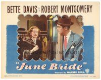 3y598 JUNE BRIDE LC #4 '48 Bette Davis & Robert Montgomery in the happiest hit of their lives!