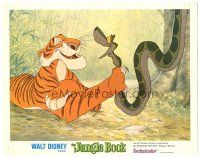 3y599 JUNGLE BOOK LC '67 Disney cartoon classic, great image of Shere Khan choking Kaa!