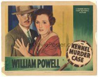 3y602 KENNEL MURDER CASE LC R42 William Powell as detective Philo Vance with scared Mary Astor!