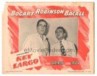 3y604 KEY LARGO LC #5 '48 2-shot of Humphrey Bogart & Edward G. Robinson, John Huston film noir!