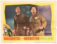 3y647 MAGNETIC MONSTER LC #2 '53 Richard Carlson & Donald Kerr stare in horror!