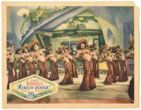 3y693 MOULIN ROUGE LC '34 great image of 13 near-topless sexy French showgirls with sombreros!
