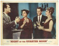 3y716 NIGHT OF THE QUARTER MOON LC #7 '59 John Drew Barrymore, Julie London, Jones & Moorehead!