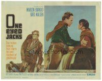 3y734 ONE EYED JACKS LC #2 '61 star & director Marlon Brando with Pina Pellicer!