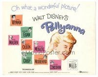 3y196 POLLYANNA TC '60 art of winking Hayley Mills, Jane Wyman, Disney!