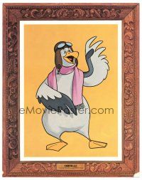3y793 RESCUERS LC '77 Disney cartoon, cool framed portrait of Orville the albatross!