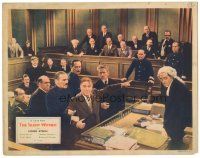 3y844 SILENT WITNESS LC '32 great image of Billy Bevan & others staring at the witness stand!