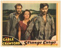 3y878 STRANGE CARGO LC '40 Joan Crawford with Devil's Island convicts Clark Gable & Ian Hunter!