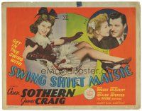 3y230 SWING SHIFT MAISIE TC '43 full-length sexy Ann Sothern over clock art, James Craig!