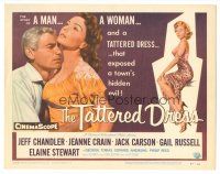 3y235 TATTERED DRESS TC '57 Jeff Chandler, Jeanne Crain, directed by Jack Arnold