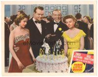 3y906 THREE LITTLE WORDS LC #5 '50 Fred Astaire, Red Skelton, Vera-Ellen & Arlene Dahl by cake!