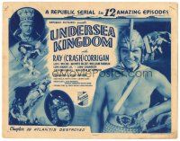 3y243 UNDERSEA KINGDOM chapter 10 TC '36 Ray Crash Corrigan sci-fi serial, Atlantis Destroyed!