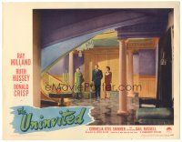 3y939 UNINVITED LC #2 '44 Ray Milland & Ruth Hussey arrive at the haunted house!