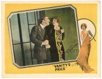 3y943 VANITY'S PRICE LC '24 close up of man scaring Anna Q. Nilsson with his advances!