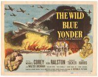 3y252 WILD BLUE YONDER TC '51 Wendell Corey, Vera Ralston, B-29 bomber superfortress airplanes!