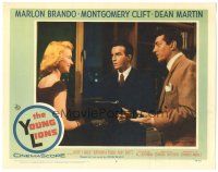 3y993 YOUNG LIONS LC #3 '58 pretty Hope Lange laughs at Dean Martin & Montgomery Clift!