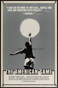 3z086 AMERICAN GAME 1sh '79 cool artwork of basketball player Nathaniel Bellamy Jr!