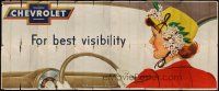 3z024 CHEVROLET FOR BEST VISIBILITY billboard '49 for best visibility, cool automotive art!