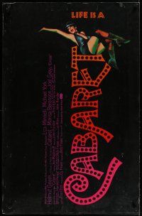 3z087 CABARET 1sh '72 singing & dancing Liza Minnelli in Nazi Germany, directed by Bob Fosse!