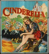 3z042 CINDERELLA stage play English 6sh '30s cool artwork of sexy Cinderella!