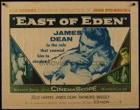 3z077 EAST OF EDEN 1/2sh R57 first James Dean, John Steinbeck, directed by Elia Kazan!