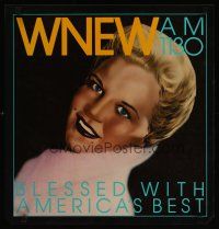 3z070 WNEW AM 1130 PEGGY LEE radio special 21x22 '80s cool portrait art, blessed w/America's best!