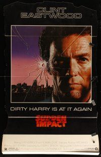 3z048 SUDDEN IMPACT standee '83 Clint Eastwood is at it again as Dirty Harry, great image!