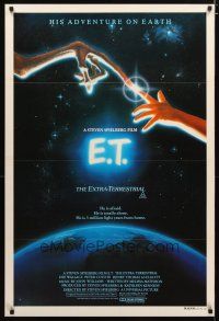 4a015 E.T. THE EXTRA TERRESTRIAL Aust 1sh '82 Drew Barrymore, Steven Spielberg classic, Alvin art!