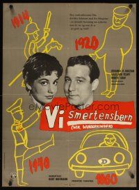 4a364 AREN'T WE WONDERFUL? Danish '58 German comedy, cool artwork & portraits of top cast!
