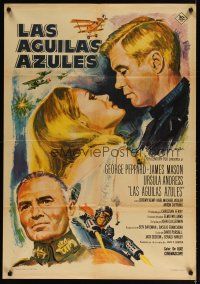4a076 BLUE MAX Spanish '66 WWI fighter pilot George Peppard, James Mason, Ursula Andress!