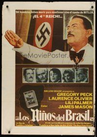 4a077 BOYS FROM BRAZIL Spanish '78 Gregory Peck is a Nazi on the run from Laurence Olivier!