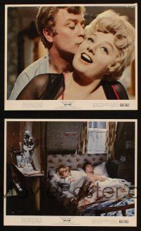 4c249 ALFIE 2 color 8x10 stills '66 Michael Caine w/ Shelley Winters, in bed with Jane Asher