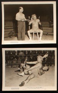 4c565 ALIAS THE CHAMP 6 8x10 stills '49 cool images of pro wrestler Gorgeous George in the ring!