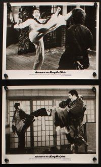 4c448 ATTACK OF THE KUNG FU GIRLS 8 8x10 stills '74 Wei Lo's Tie Wa, crazy martial arts action!