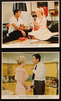 4c127 3 ON A COUCH 6 color 8x10 stills '66 screwy Jerry Lewis, Janet Leigh, Mary Ann Mobley