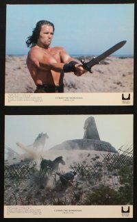 4c033 CONAN THE BARBARIAN 8 color 8x10 stills '82 Arnold Schwarzenegger & sexy Sandahl Bergman!