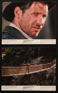 4c054 INDIANA JONES & THE TEMPLE OF DOOM 8 color 8x10 stills '84 Lucas & Spielberg, Harrison Ford!