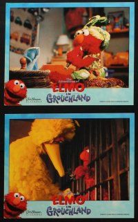 4c039 ELMO IN GROUCHLAND 8 8x10 mini LCs '99 Sesame Street Muppets, Vanessa Williams!