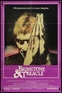 4d153 BRIMSTONE & TREACLE 1sh '82 Richard Loncraine directed thriller, art of Sting!