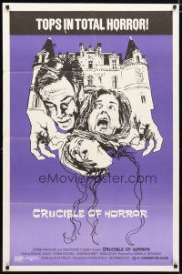 4d241 CRUCIBLE OF HORROR 1sh '70 Viktors Ritelis' The Corpse, tops in total horror!