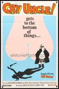 4d245 CRY UNCLE 1sh '71 pre-Rocky director John Avildsen gets to the sexy bottom of things!
