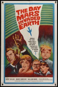 4d259 DAY MARS INVADED EARTH 1sh '63 their bodies & brains were destroyed by alien super-minds!