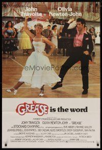 4d402 GREASE English 1sh '78 John Travolta & Olivia Newton-John in a most classic musical!