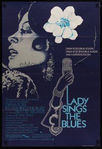 4d553 LADY SINGS THE BLUES English 1sh '72 Diana Ross in her film debut as singer Billie Holiday!